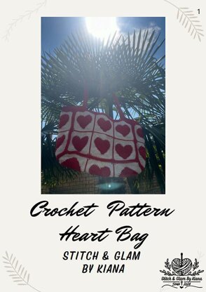 Heart Granny Square Bag