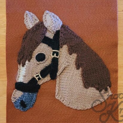 Horse Head Applique Pattern Snoo's Knits