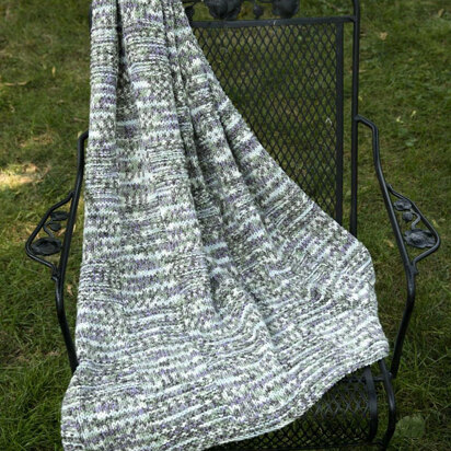 Blocks Throw in Plymouth Yarn Woolcotte - F705