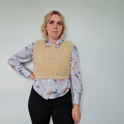 LIDIA loop stitch vest