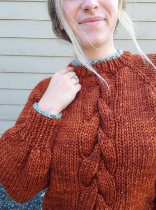 Braided Embers Sweater