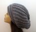 The Yvette Slouch Hat with Perpendicular Lines