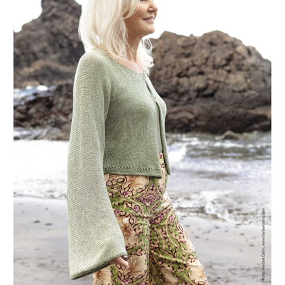 Striped Pullover in Lana Grossa Gomitolo Summer Tweed - 09 - Downloadable  PDF