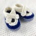 Brooke - Crossover Button Fastening Baby Shoes