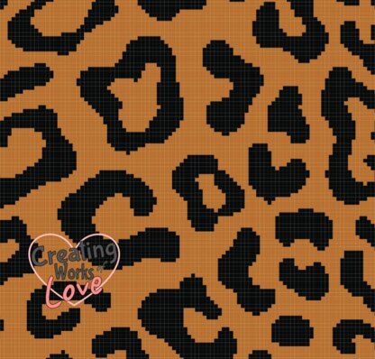 Cheetah Print C2C Stitch Graphgan