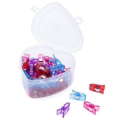 Prym Love Fabric Clips 2.6 cm Heartbox