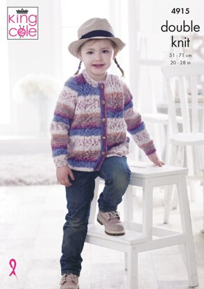 Sweater & Cardigan in King Cole Splash DK - 4915 - Downloadable PDF