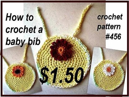 456 BABY BIB AND FLOWER