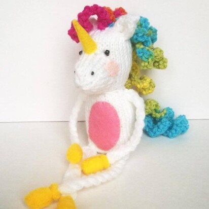 Lenny, shelf sitter Unicorn - knitting pattern