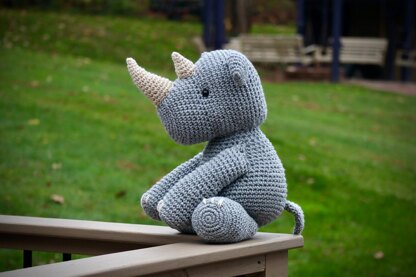 Ricky The Rhino Amigurumi Pattern