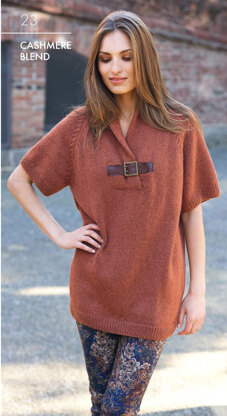 Short Sleeve Sweater in Katia Cashmere Blend