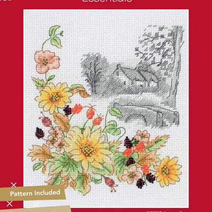 Anchor Autumn Days Cross Stitch Kit Cross Stitch Kit - 16.5 x 19.5 cm