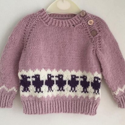 Kids Raglan Sweater Knitting Pattern // Hand Knit Baby Sweater // Striped  Top Down Seamless Pullover in 2 Colors // Easy DK Project // PDF -   Canada