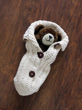 Crochet Chunky Button Cocoon