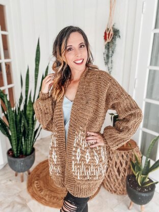 Wish Upon A Star Mosaic Crochet Cardigan