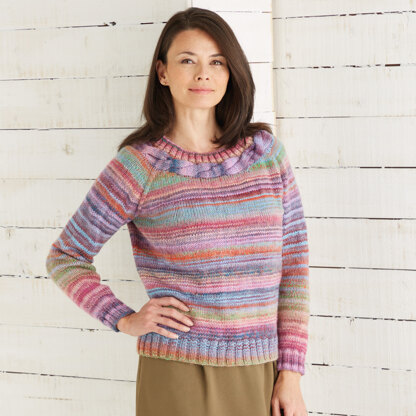 Sirdar 10028 Pullover in Jewelspun PDF