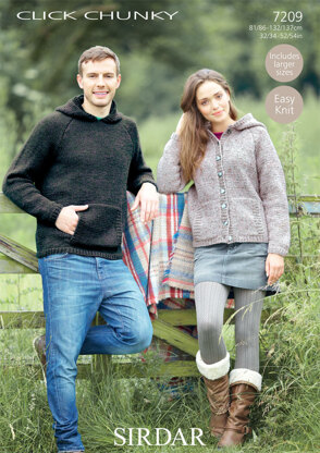 Jacket and Jumper in Sirdar Click Chunky - 7209 - Downloadable PDF ...