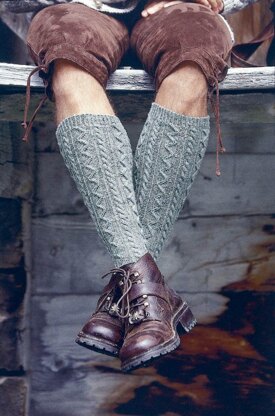 Man's Knee Length Socks in Regia 4 Ply Tweed - 5413