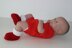 Preemie Baby Simple Christmas Booties