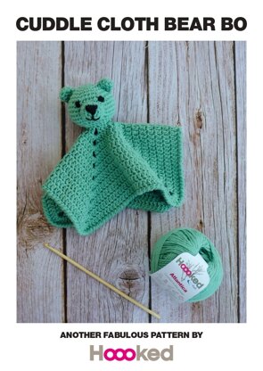 Cuddle Cloth Bear Bo in Hoooked Atlantica - Downloadable PDF