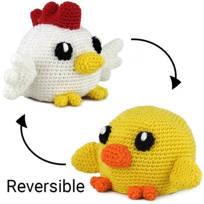 Reversible Chick(en) Amigurumi
