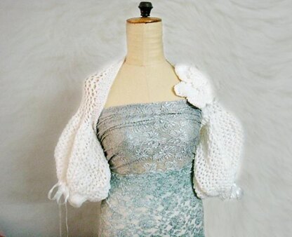 Wedding shrug knitting pattern sale