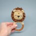 Lion baby rattle amigurumi