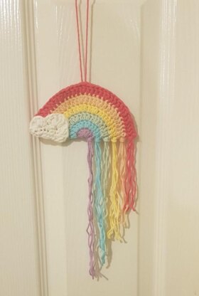 Rainbow cloud wall hanging