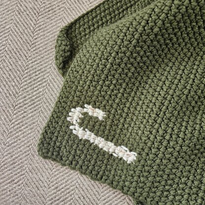 Heirloom Initial Baby Blanket