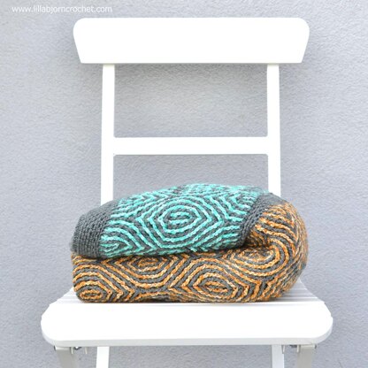 Brioche Waves Blanket