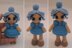 Blue Rainbow Crochet Doll 3 Levels in 1