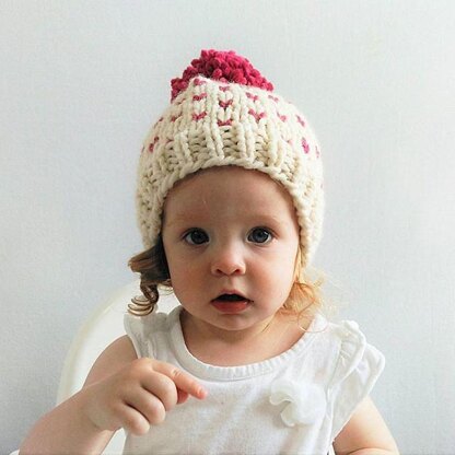 Little Hearts Fair Isle Hat