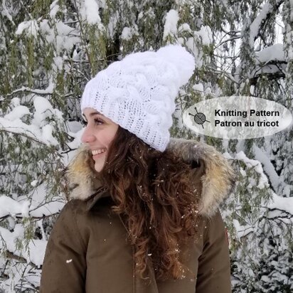 Fluffy Snow  Maman et Enfant Bonnet Tuque