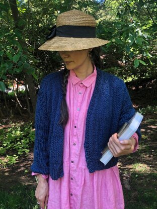 Rhinebeck Cardigan in Loopy Mango Summer Cotton - Downloadable PDF