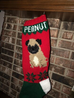 Pug Christmas Stocking