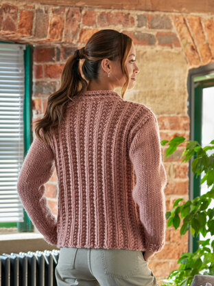 Veda – Textured Rib Jumper in West Yorkshire Spinners Re:Treat Superchunky - DBP0254 - Downloadable PDF