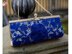 Irish lace blue handbag