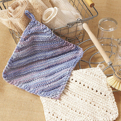 Eyelet & Ridge Dishcloth in Bernat Handicrafter Cotton Solids