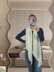 Diagonal elegant scarf