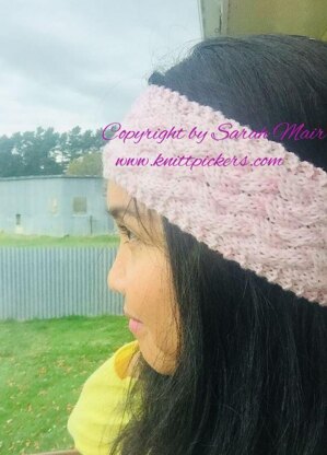 Braided Pink Headband