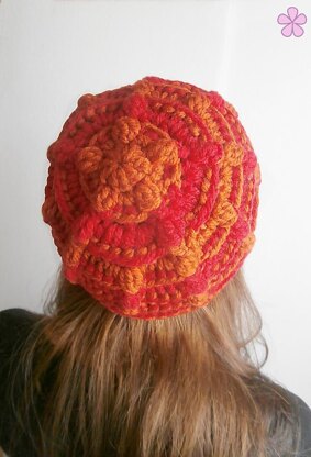 PUFFY FLOWER beanie _ M46