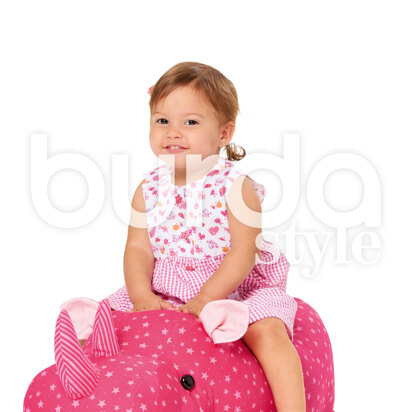 Burda Style Stuffed Hippo or Rhino B6560 - Paper Pattern, Size One Size