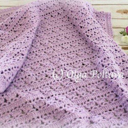 Lilacs in Bloom Baby Blanket