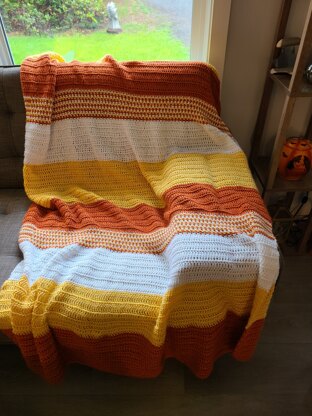 Candy Corn Afghan