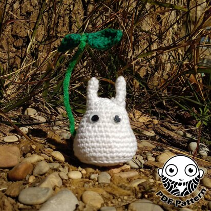 Chibi White Totoro Amigurumi Pattern