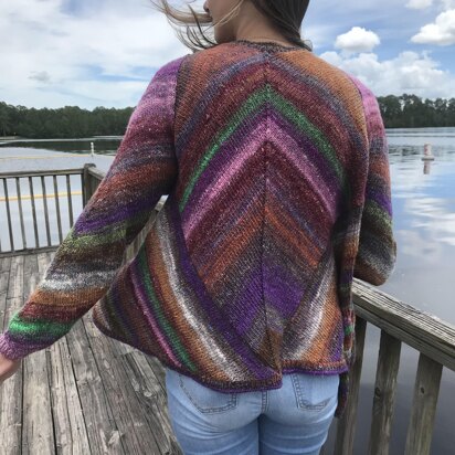 Isosceles cardigan - knitting pattern