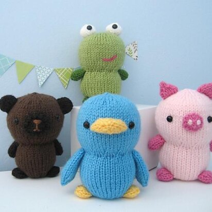 Animal Friends Knit Amigurumi Pattern Set