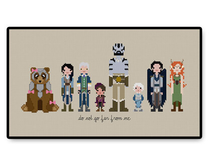 The Mighty Nein - PDF Cross Stitch Pattern