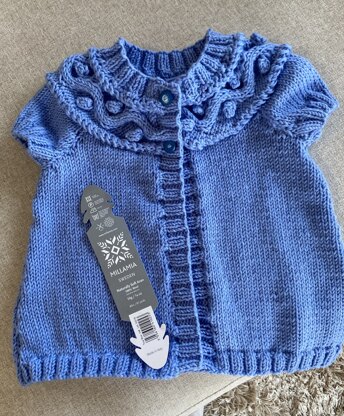 Blue cardi for Lily