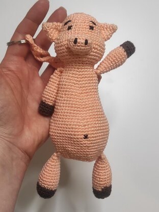 3 in 1 Pig Keychain Amigurumi